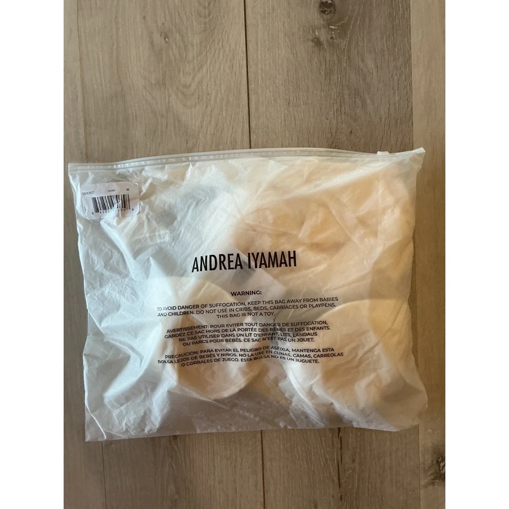 Andrea Iyamah One Piece Swimsuit Ivory Size Medium New With Tags